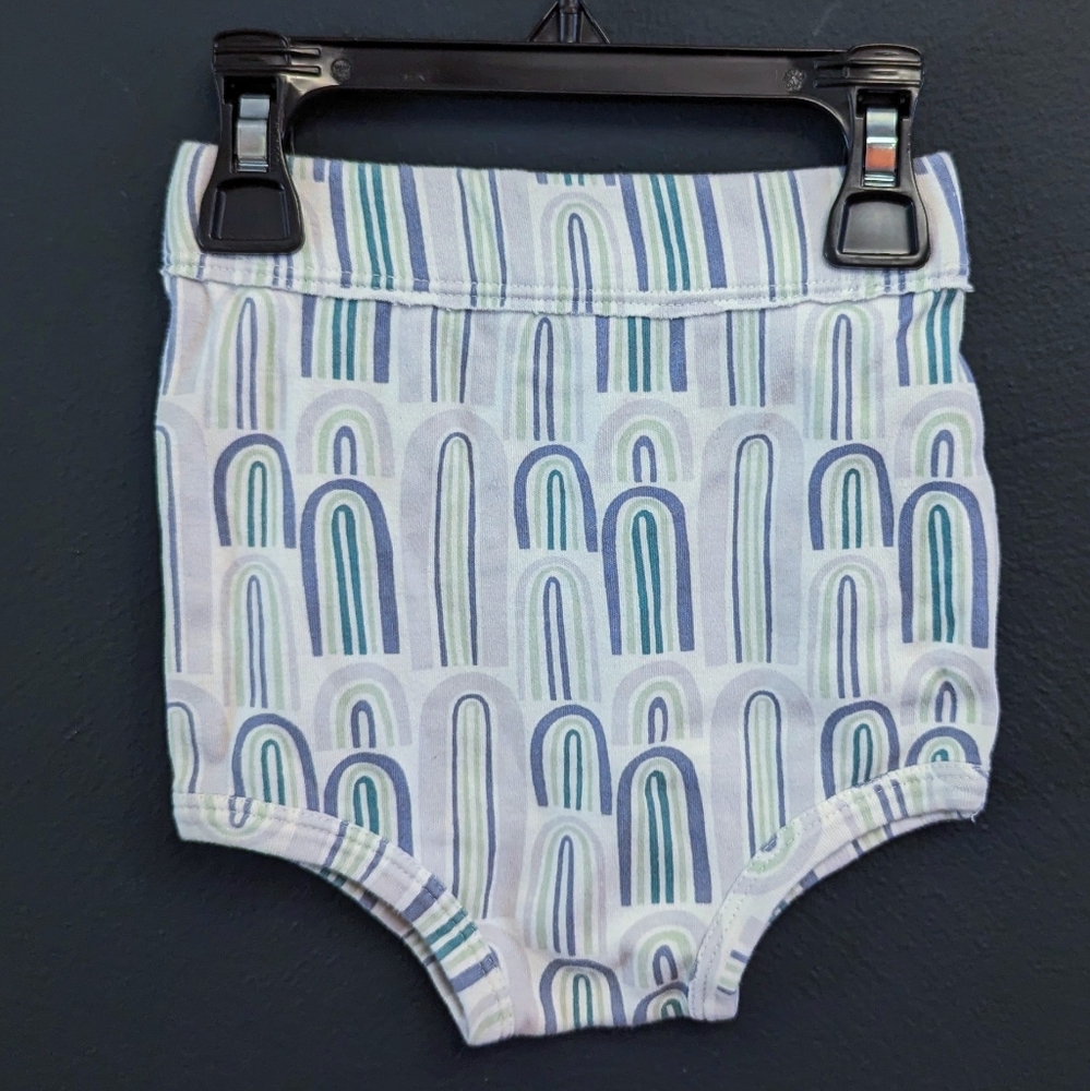 Kate Quinn Blue Rainbow Bloomer Shorts Organic Cotton - 18-24mo